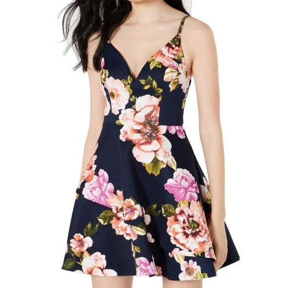 SPEECHLESS Floral Party Dress (Curvy) - Picture 7 of 7